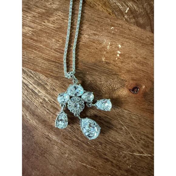 NWT Monet 20’ Silver costume Jewlery necklace - Picture 4 of 5